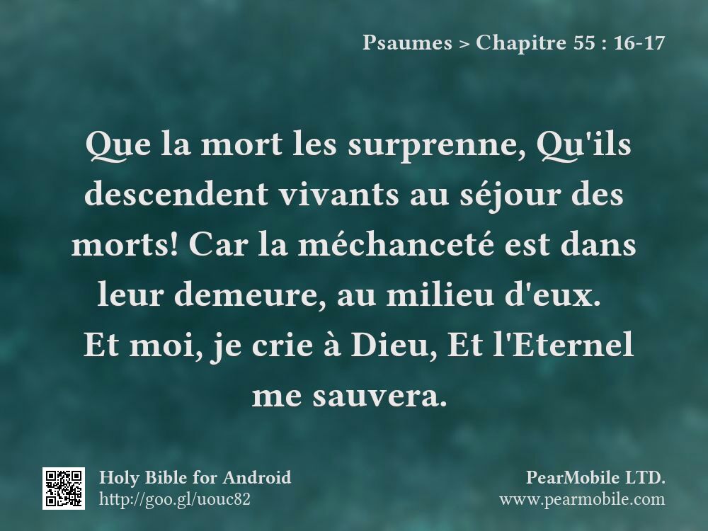 Psaumes, Chapitre 55:16-17